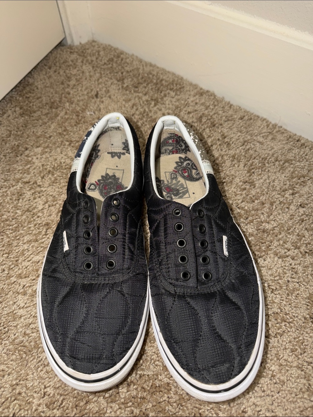 Men's Vans Black Canvas Sneakers